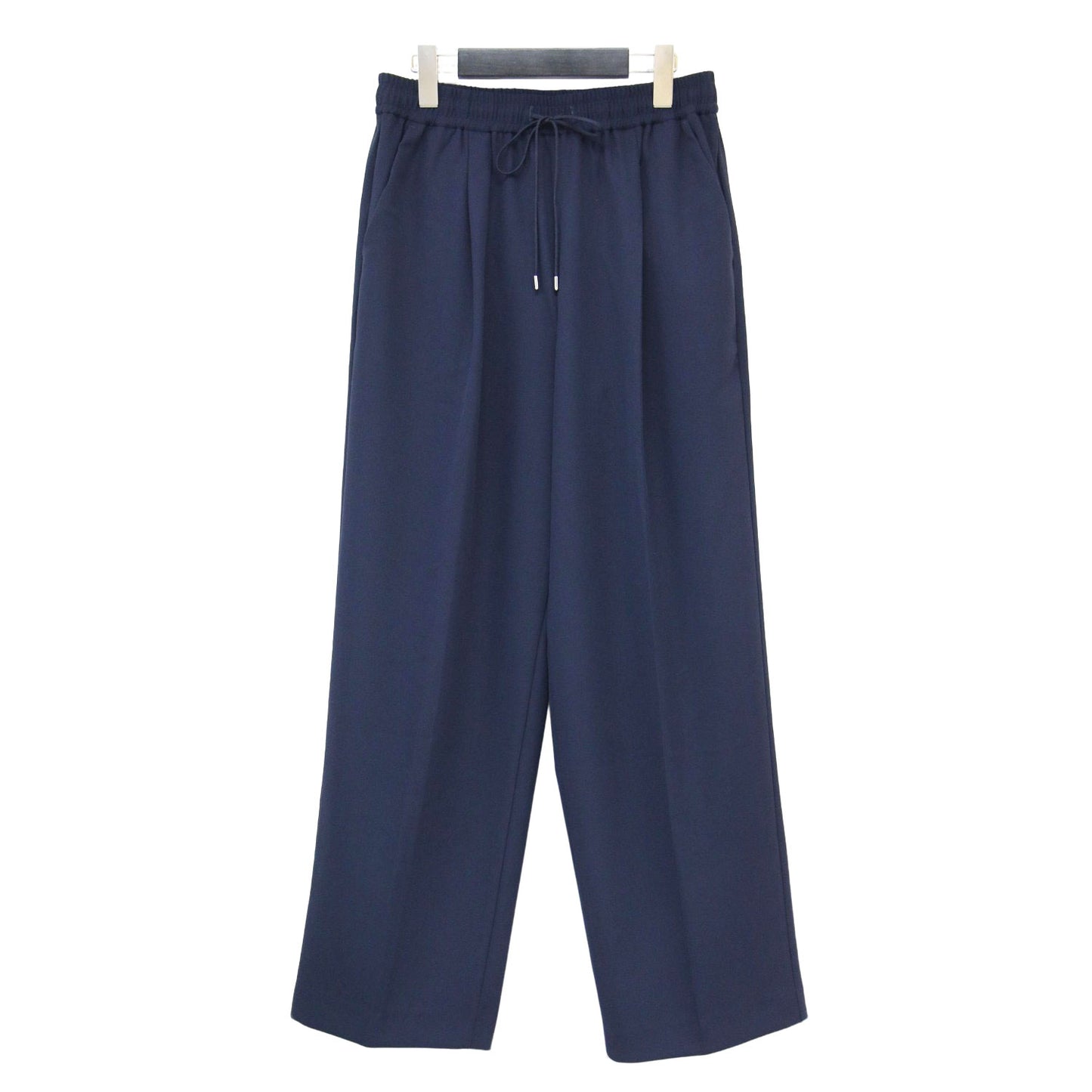 24春夏 ダブルクロス イージー ドロスト テーパード / パンツ ウエストゴム センタープレス