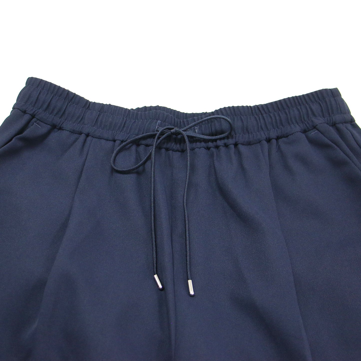 24春夏 ダブルクロス イージー ドロスト テーパード / パンツ ウエストゴム センタープレス