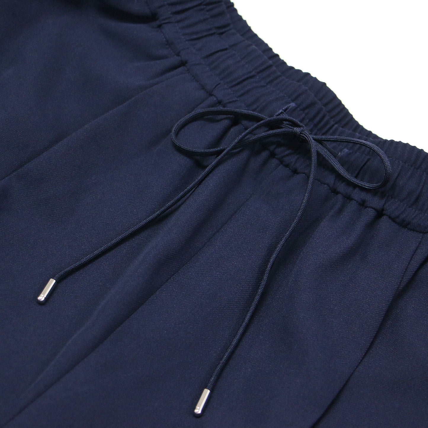 24春夏 ダブルクロス イージー ドロスト テーパード / パンツ ウエストゴム センタープレス