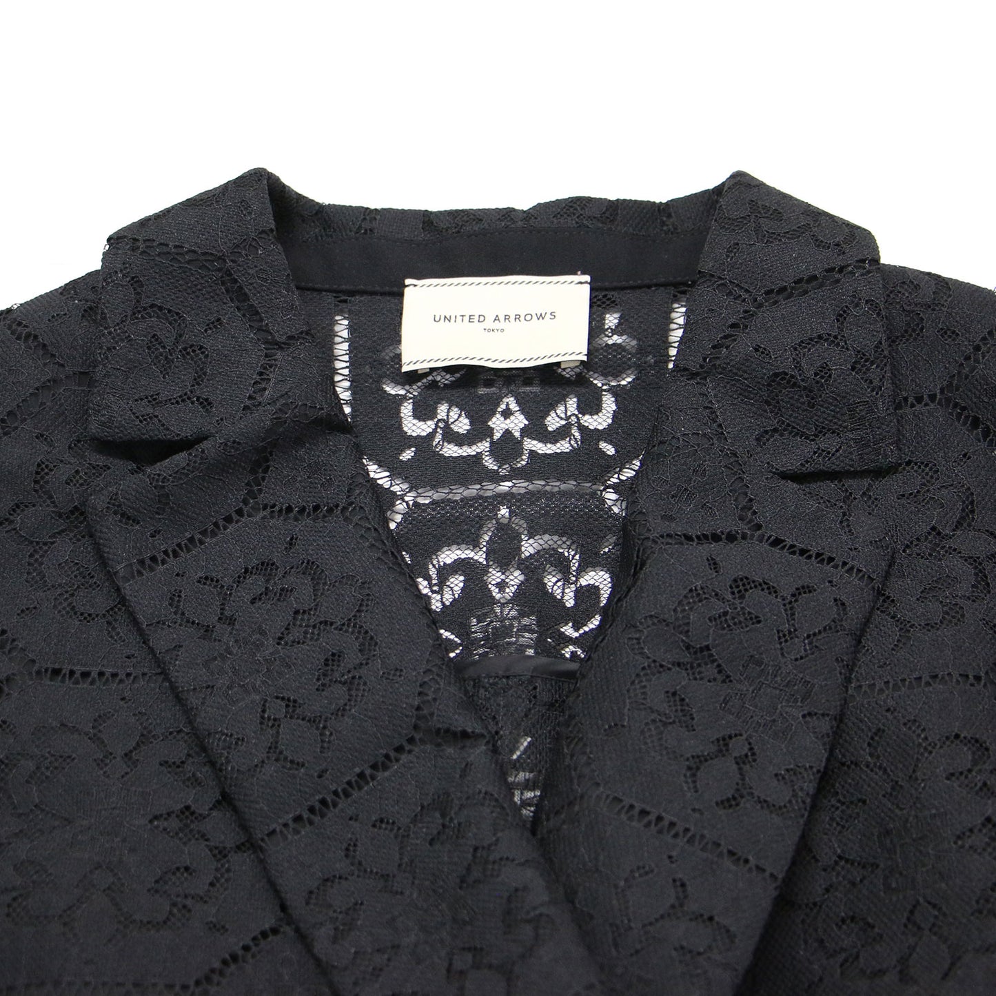 レース ドルマン ブラウス ダブルジャケット / 長袖 テーラード ワイド ウォッシャブル