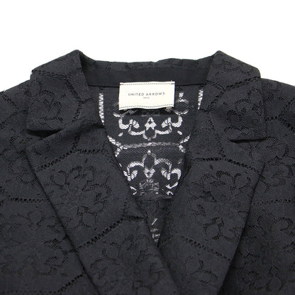 レース ドルマン ブラウス ダブルジャケット / 長袖 テーラード ワイド ウォッシャブル