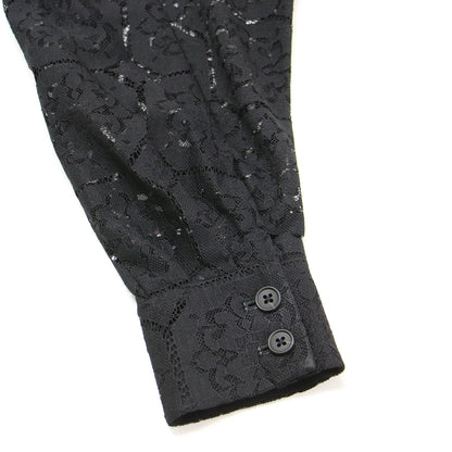 レース ドルマン ブラウス ダブルジャケット / 長袖 テーラード ワイド ウォッシャブル