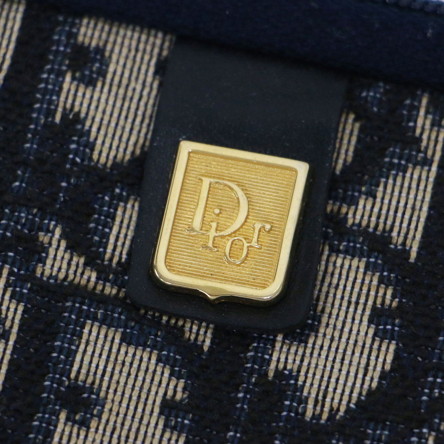 レザー キャンバス トロッター クラッチバッグ / ポーチ モノグラム ヴィンテージ フランス製