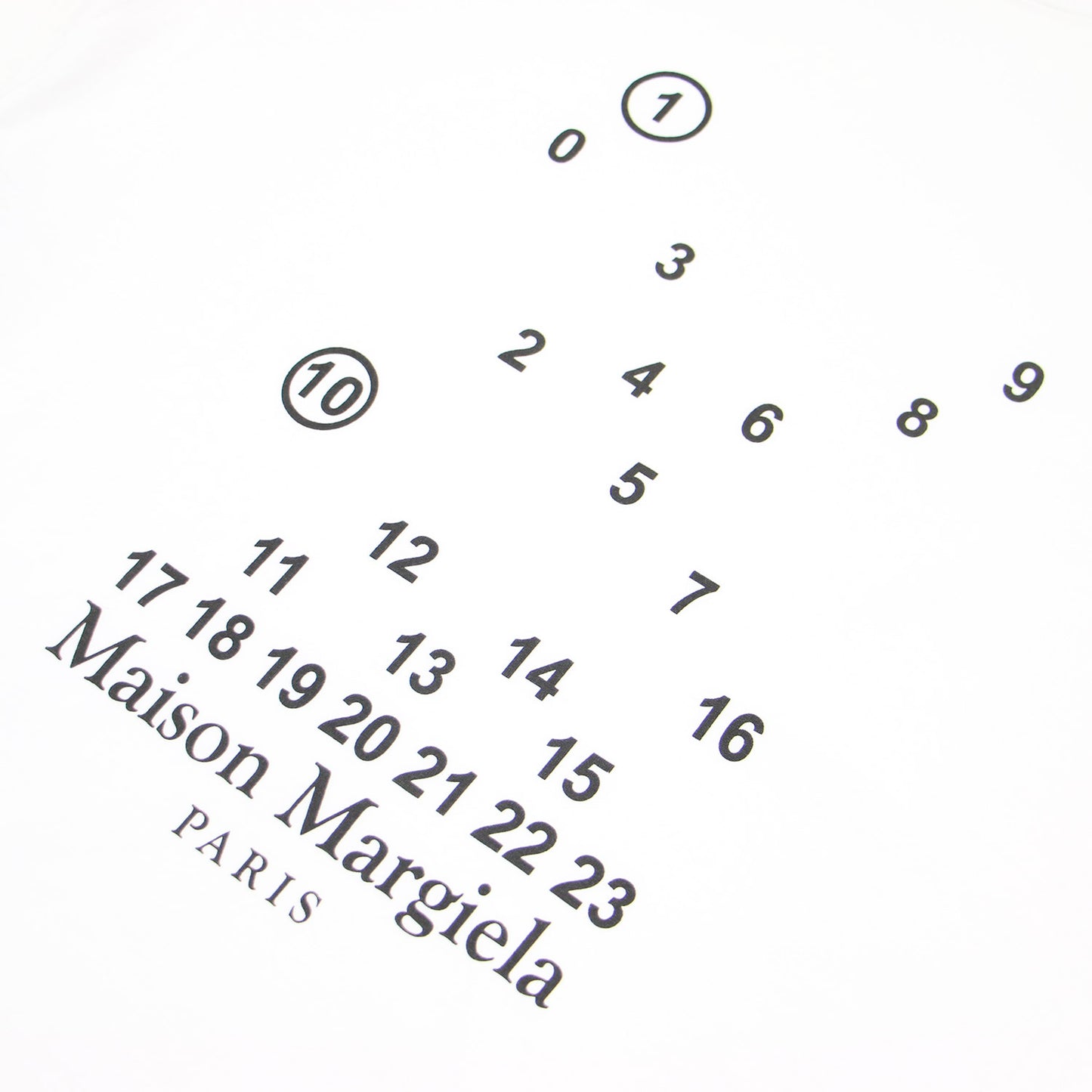 カレンダー ロゴ プリント Tシャツ / カットソー 半袖 クルーネック コットン