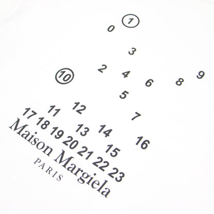 カレンダー ロゴ プリント Tシャツ / カットソー 半袖 クルーネック コットン