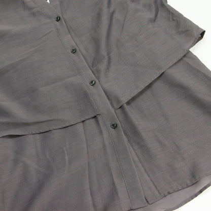 25春夏 ティアード ブラウス / シャツ 半袖 前開き エアリー ウォッシャブル