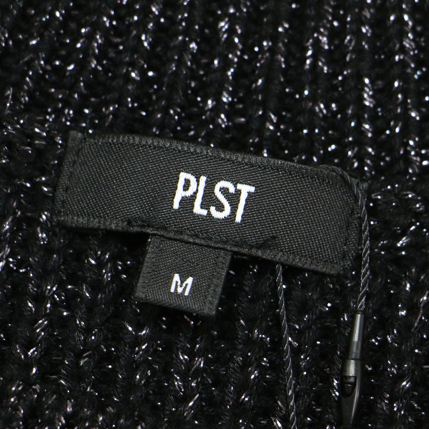 24秋冬 メタリック クルーネック セーター / ニット プルオーバー 長袖 畦編み