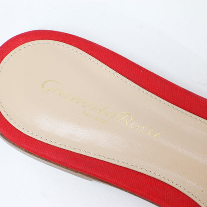 サテン リボン フラット サンダル