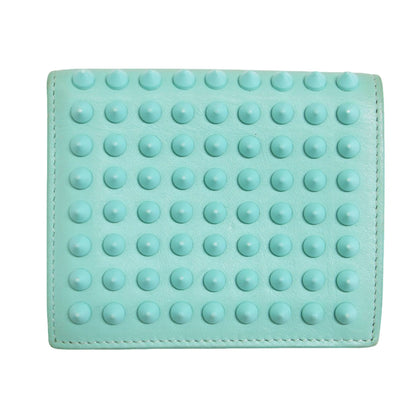 スパイク コンパクト ウォレット / 財布 2つ折り スタッズ レザー 本革