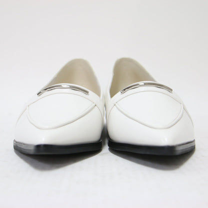 24春夏 ポインテッド メタルバー フラットシューズ / ローファー スムース