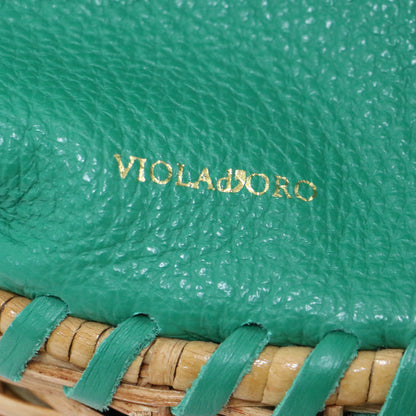 ラタンボトム 巾着 ショルダーバッグ / レザー 牛革 2WAY