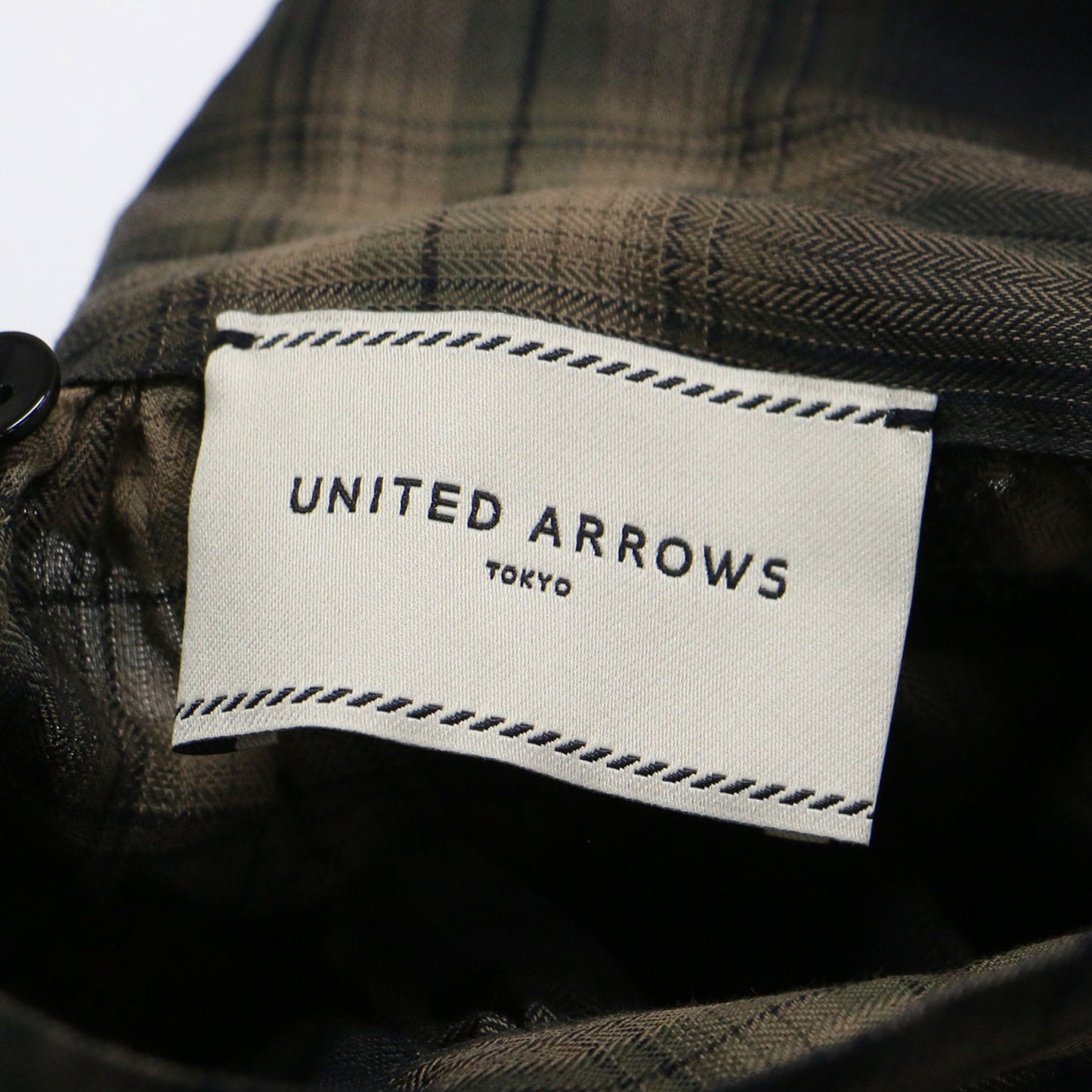 ボウタイ チェック ブラウス / プルオーバー 長袖 ハイネック リボン タック ギャザー コットン