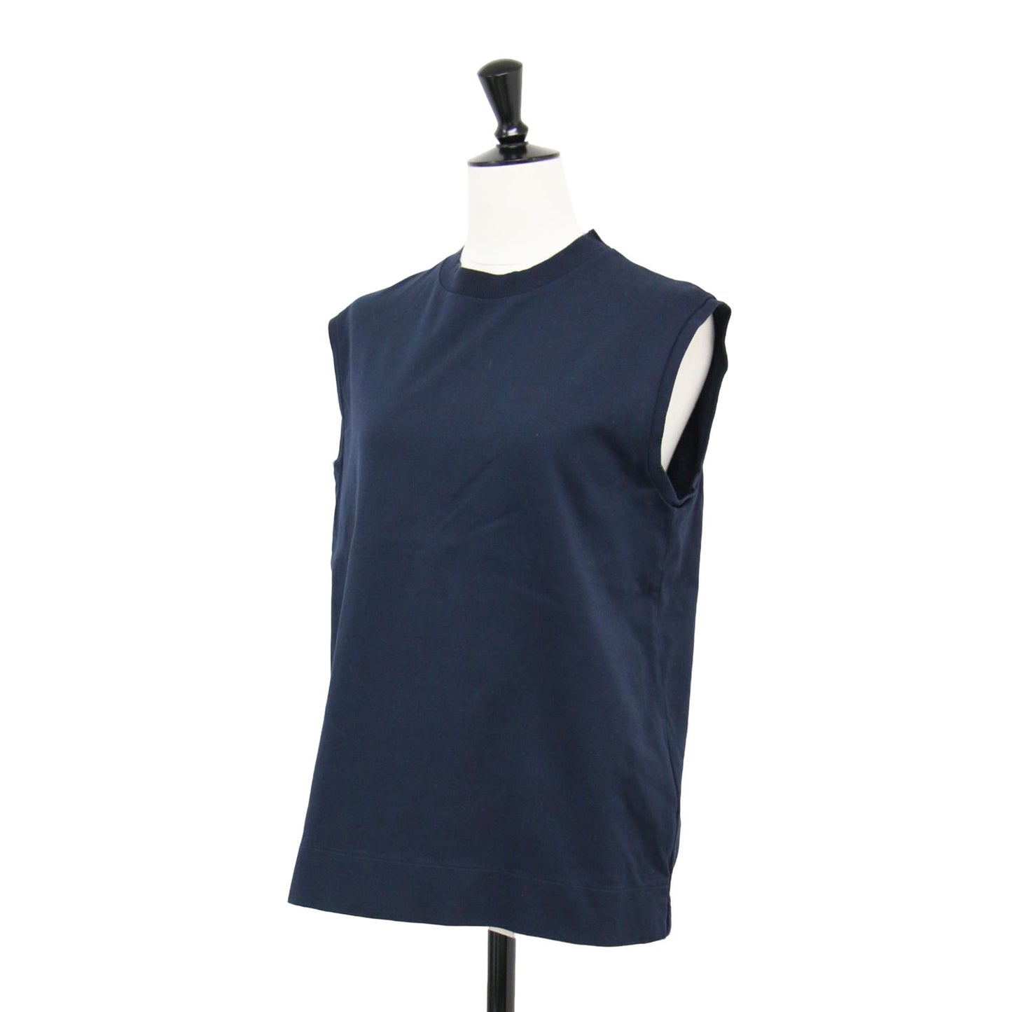 クルーネック ノースリーブ カットソー / タンクトップ コットン ウォッシャブル