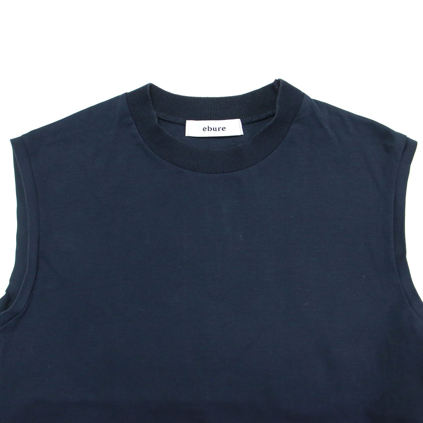 クルーネック ノースリーブ カットソー / タンクトップ コットン ウォッシャブル