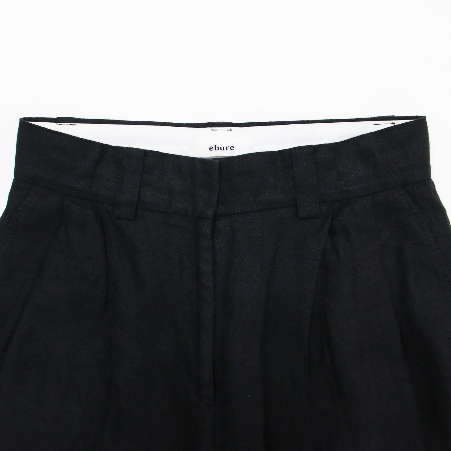 リネン ハーフパンツ / ショートパンツ ピンタック