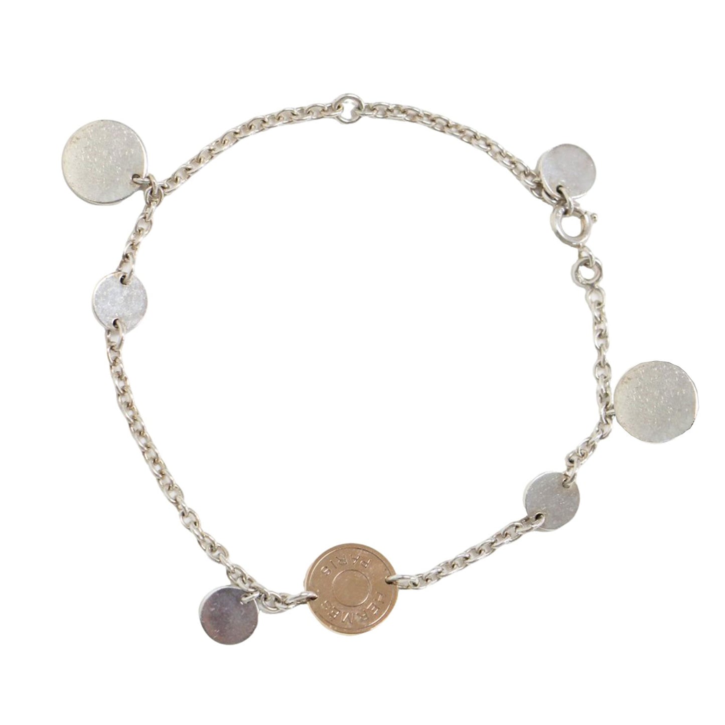 エルメス エクスリブリス ブレスレット / ロゴ K18PG SV925