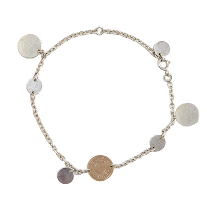 エルメス エクスリブリス ブレスレット / ロゴ K18PG SV925