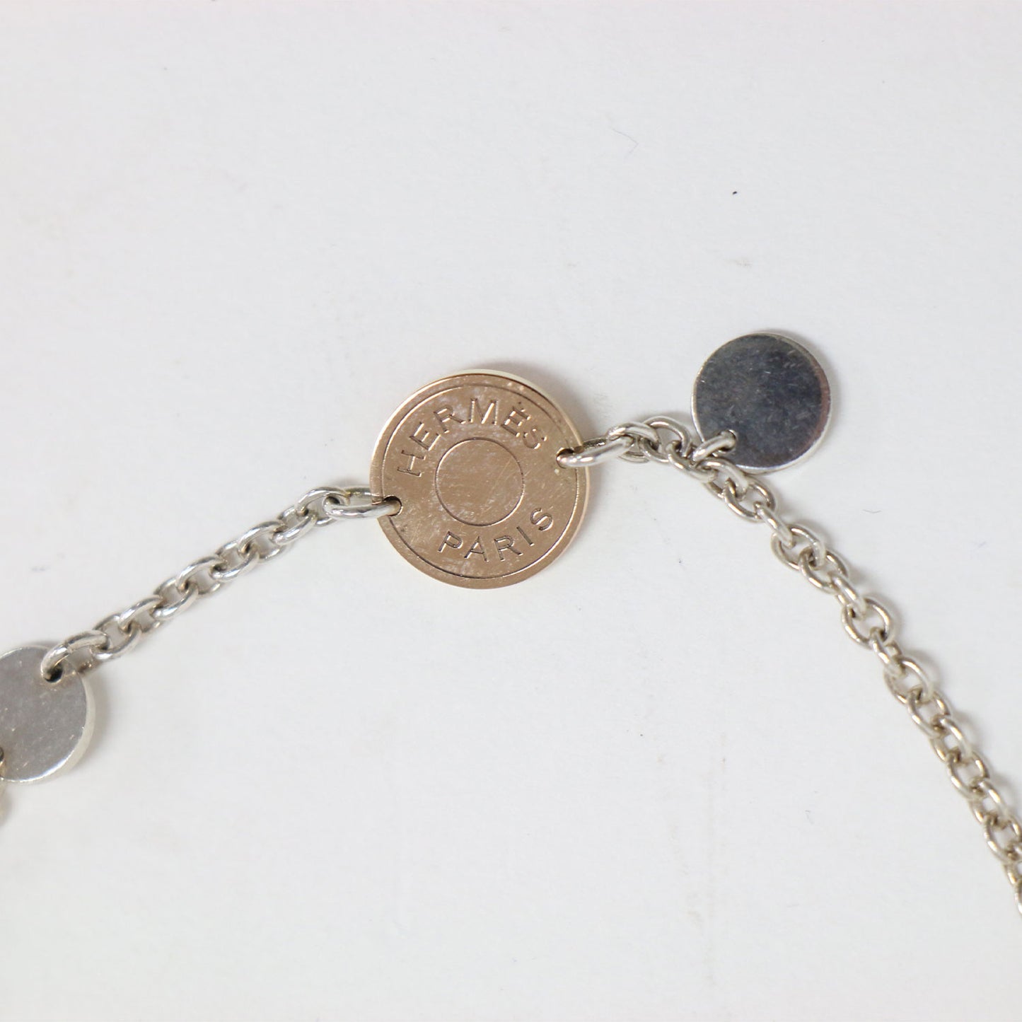 エルメス エクスリブリス ブレスレット / ロゴ K18PG SV925