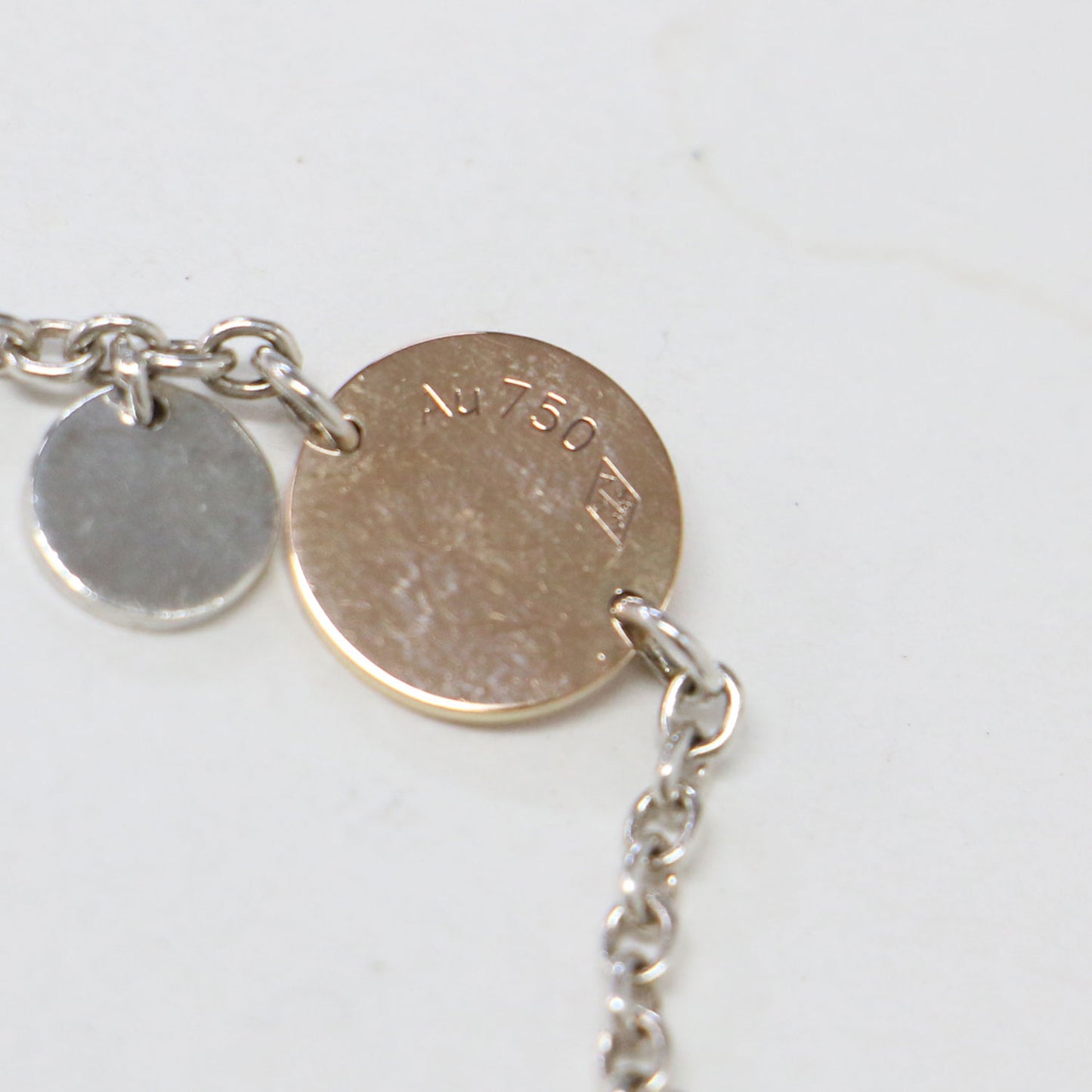 エルメス エクスリブリス ブレスレット / ロゴ K18PG SV925