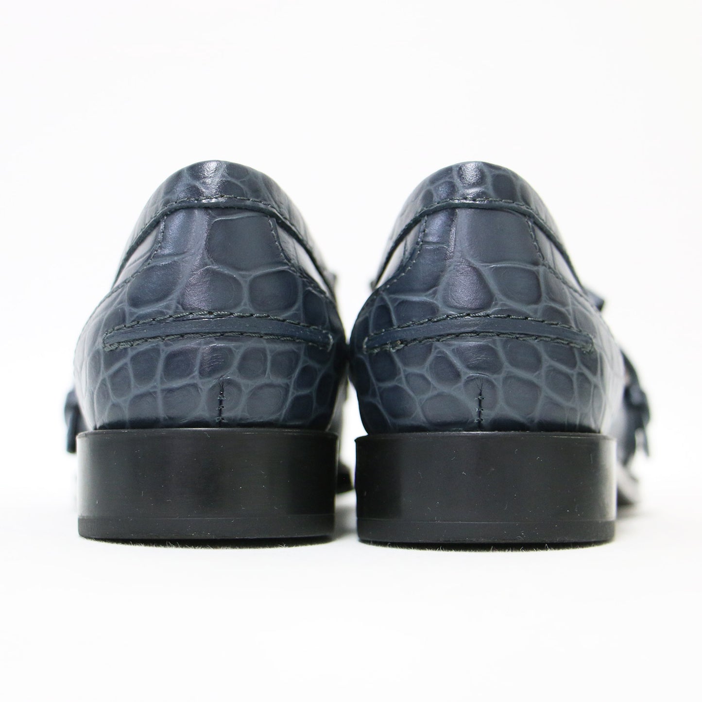 クロコ 型押し タッセル ローファー / シューズ レザー 本革