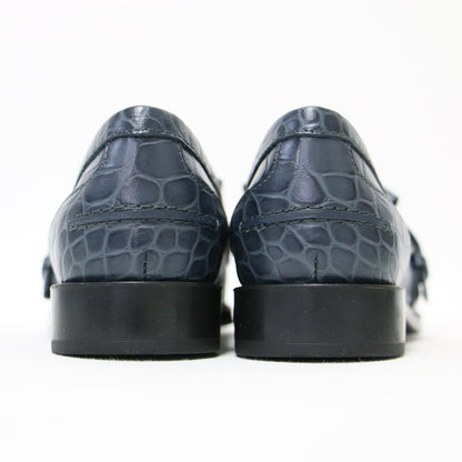 クロコ 型押し タッセル ローファー / シューズ レザー 本革