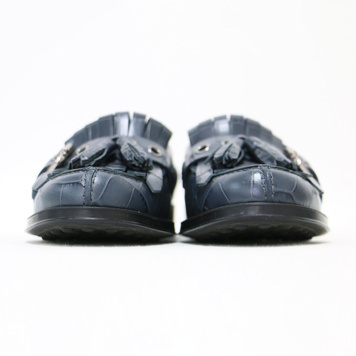 クロコ 型押し タッセル ローファー / シューズ レザー 本革