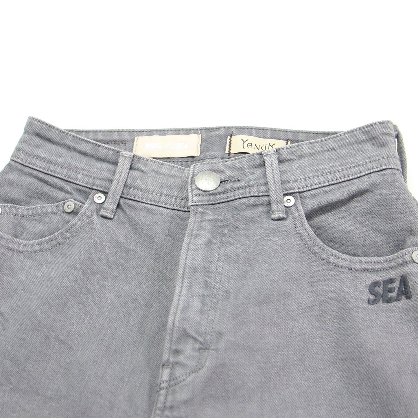 × WIND AND SEA ハイウエスト デニム パンツ 57111522 / High Waist RUTH ストレート 刺繍 ロゴ