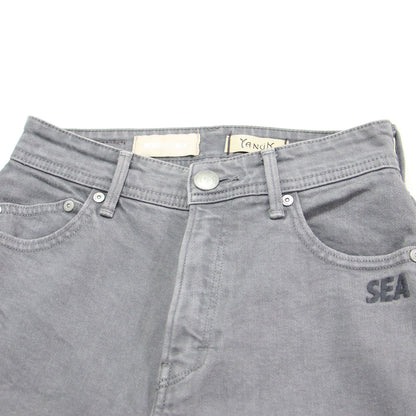 × WIND AND SEA ハイウエスト デニム パンツ 57111522 / High Waist RUTH ストレート 刺繍 ロゴ