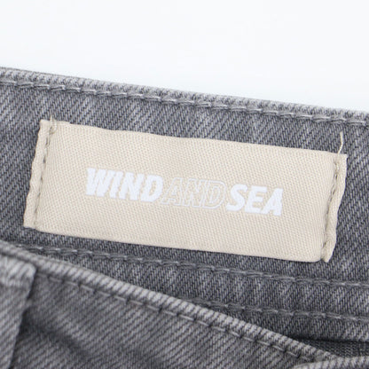 × WIND AND SEA ハイウエスト デニム パンツ 57111522 / High Waist RUTH ストレート 刺繍 ロゴ