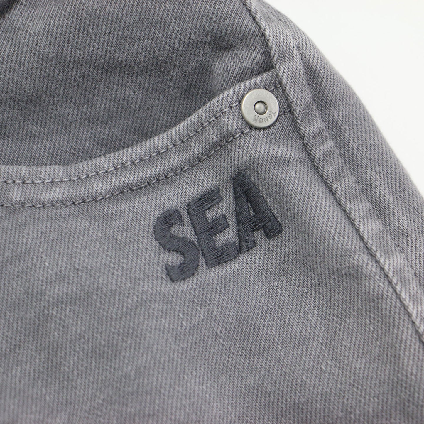 × WIND AND SEA ハイウエスト デニム パンツ 57111522 / High Waist RUTH ストレート 刺繍 ロゴ