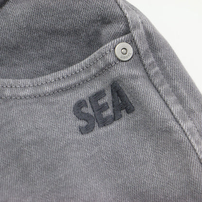 × WIND AND SEA ハイウエスト デニム パンツ 57111522 / High Waist RUTH ストレート 刺繍 ロゴ