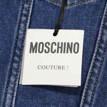 テディベア ワッペン デニム ジャケット / Gジャン 長袖 クロップド丈 コンパクト ストレッチ コットン