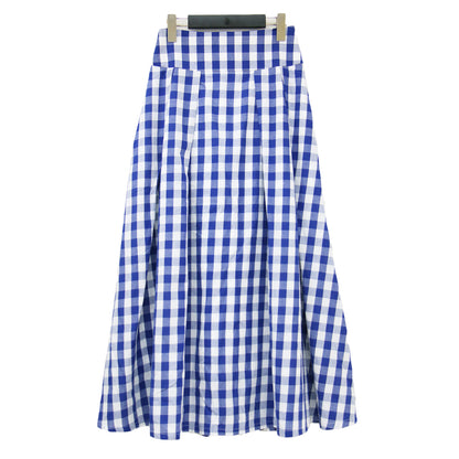 24春夏 ギンガムチェック スカート / GINGHAM CHECK SKIRT マキシ丈 フレア Aライン