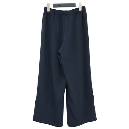 サテン タック ワイド パンツ / イージーパンツ フレア ウエストゴム