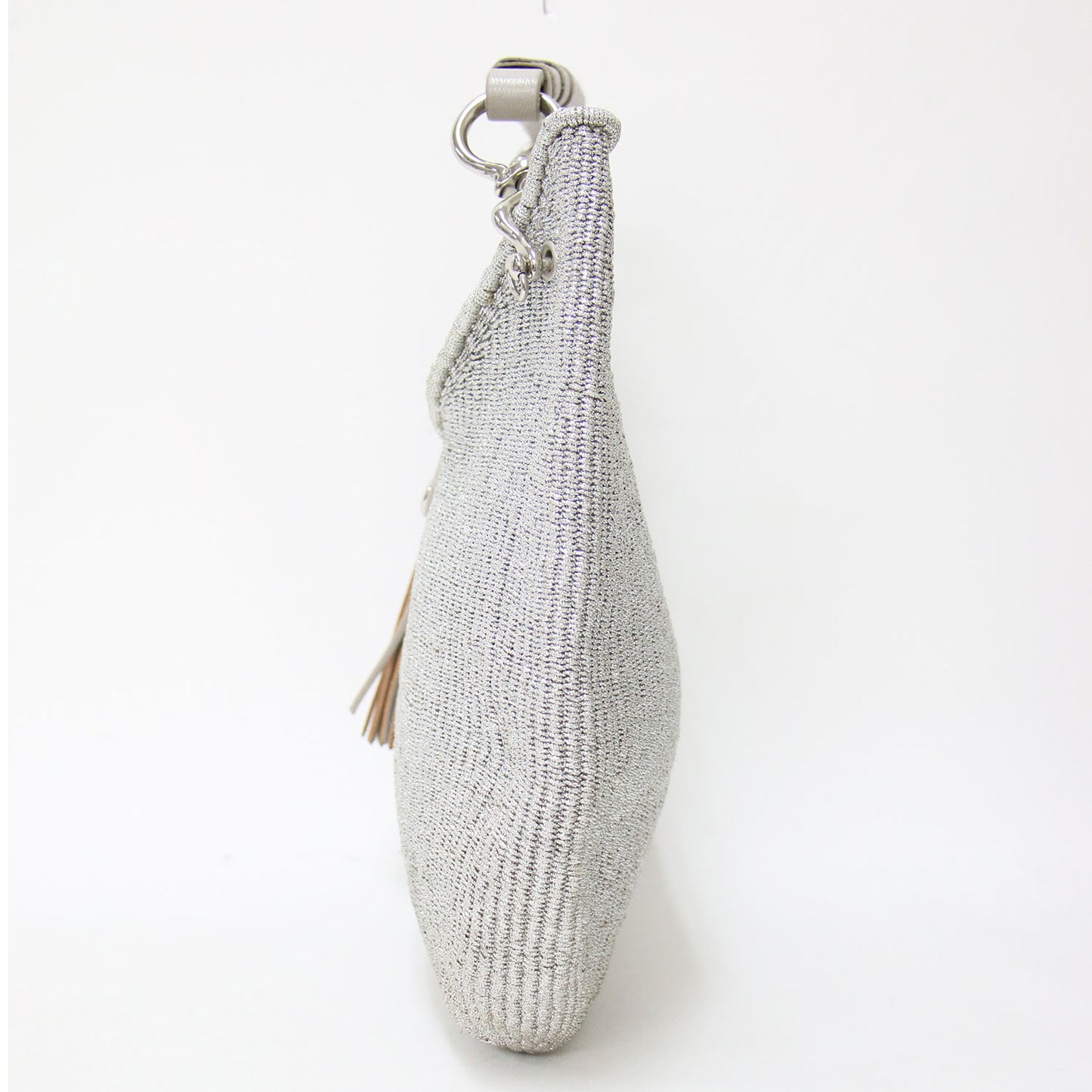 レザー メタリック ワンショルダー カゴバッグ / Hybrid Basket Metallic ハンドバッグ リネン タッセル