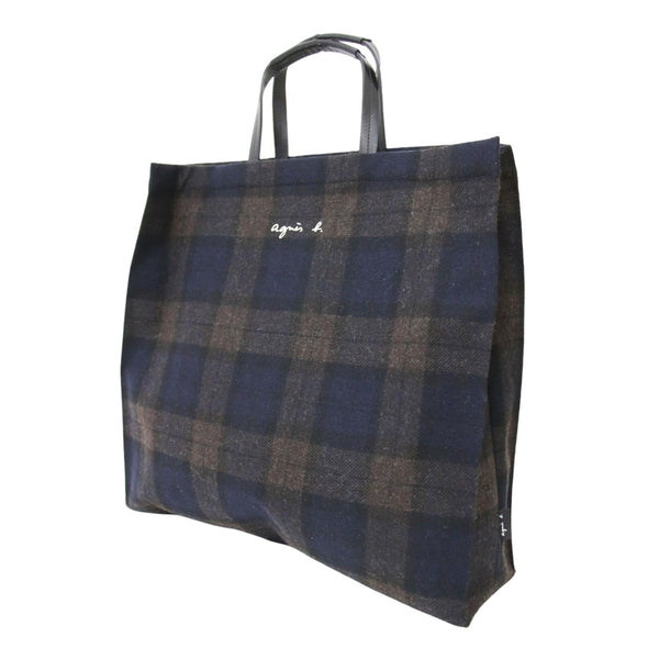agnes b. スクエア チェック柄トートバッグ ウール地 新品未使用 pr15062127-1_grande.jpg?v=