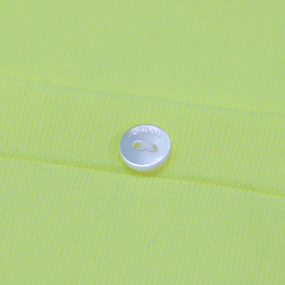 ファインポリエステル ハーフスリーブ ポケット カーディガン / ニット 5分袖 ストレッチ 定番