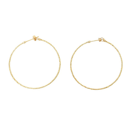 K18YG フープ ピアス / 両耳用