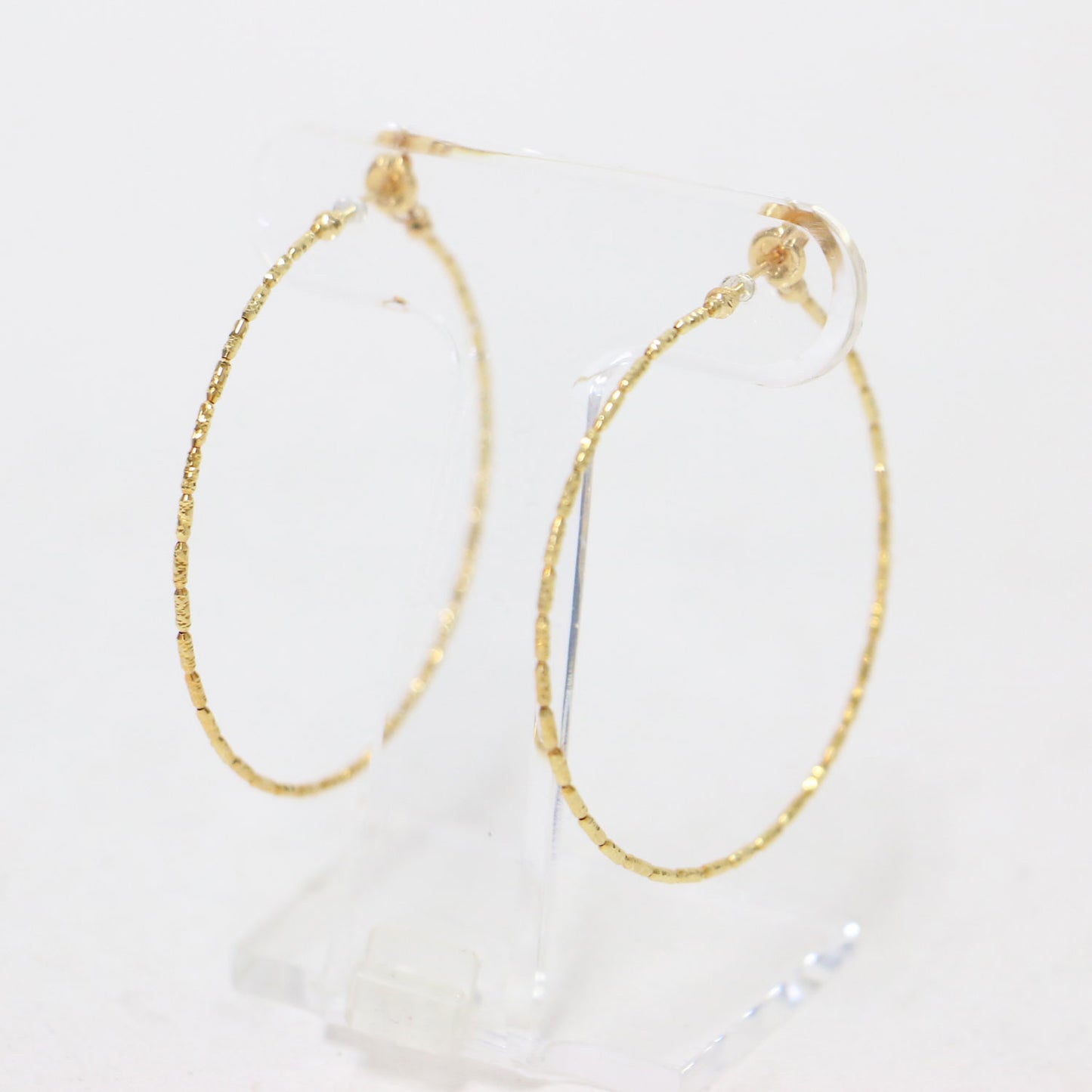 K18YG フープ ピアス / 両耳用