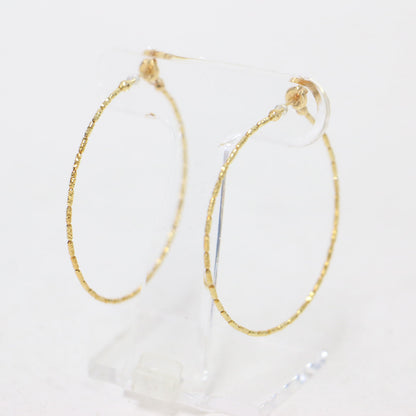 K18YG フープ ピアス / 両耳用