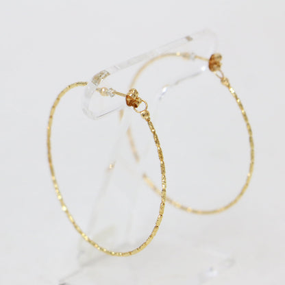 K18YG フープ ピアス / 両耳用