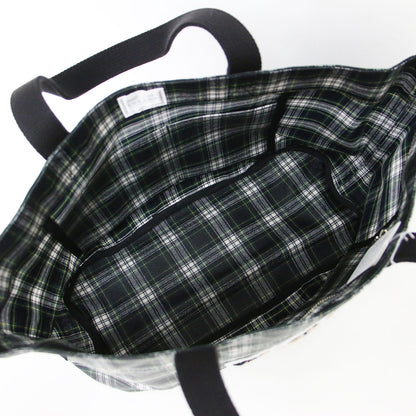 × UNITED ARROWS 別注 タイガー チェック トートバッグ / ハンドバッグ 肩掛け 刺繍