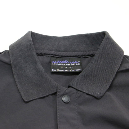 23春夏 ノースリーブ ポロ ワンピース / NO SLEEVE POLO OP ロング丈 フレア Aライン ロゴ 撥水加工