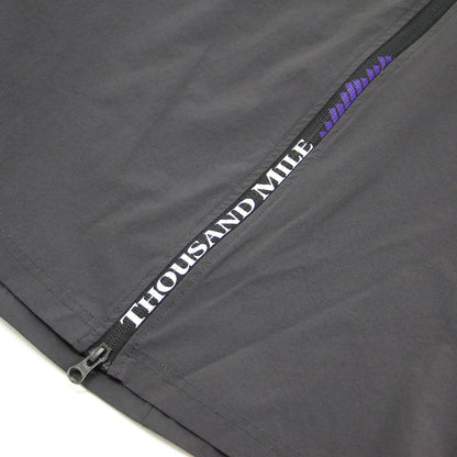 23春夏 ノースリーブ ポロ ワンピース / NO SLEEVE POLO OP ロング丈 フレア Aライン ロゴ 撥水加工