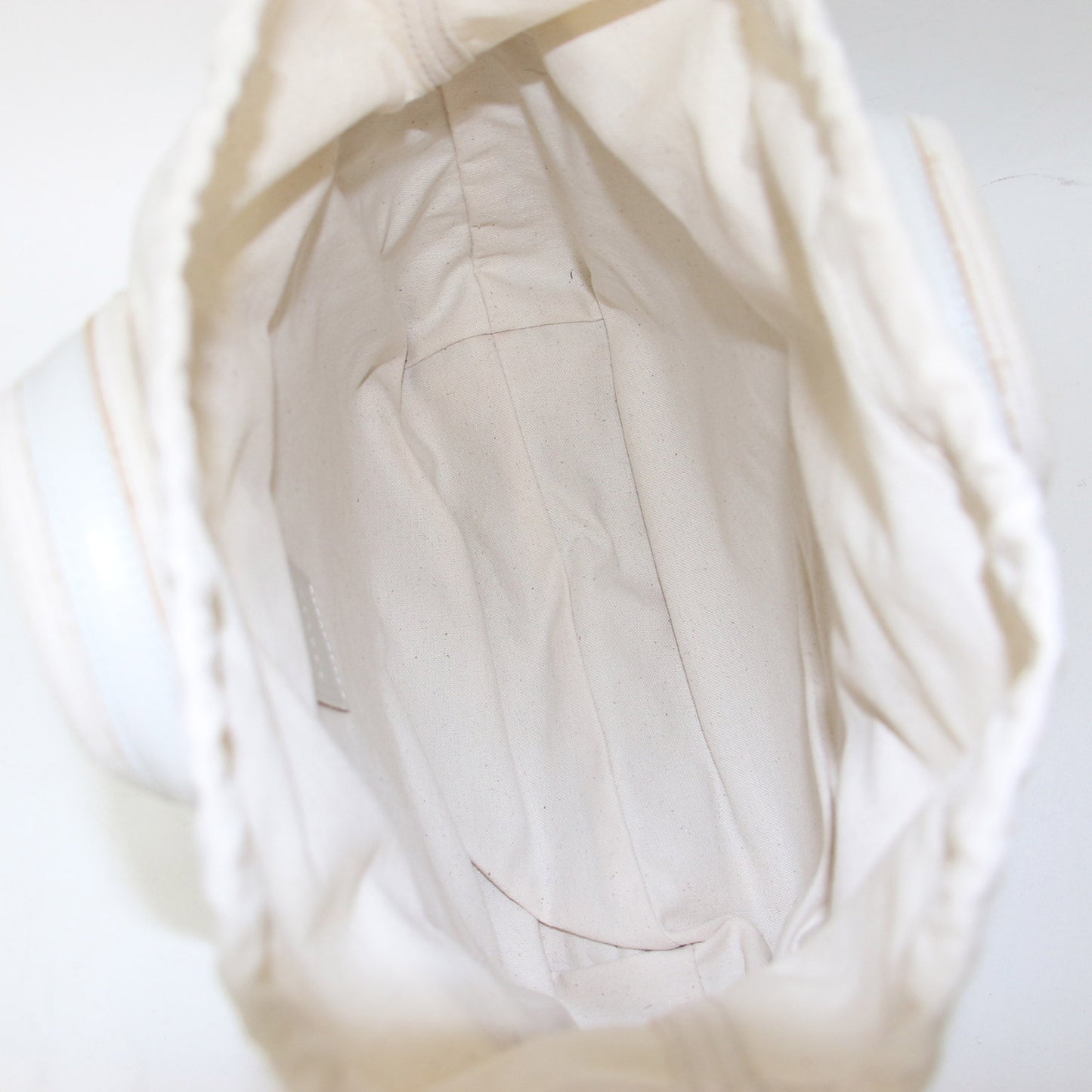 レザートリム コーデュロイ トートバッグ / ハンドバッグ コットン 牛革