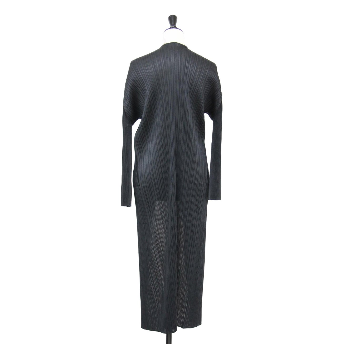 ベーシック プリーツ カーディガン PP55-JA109 / BASICS 長袖 ロング丈 ウォッシャブル