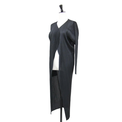 ベーシック プリーツ カーディガン PP55-JA109 / BASICS 長袖 ロング丈 ウォッシャブル