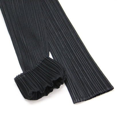 ベーシック プリーツ カーディガン PP55-JA109 / BASICS 長袖 ロング丈 ウォッシャブル