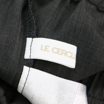 24春夏 タンブラー ブッチャー テーパード パンツ / イージーパンツ ウエストゴム センタープレス クロップド ウォッシャブル