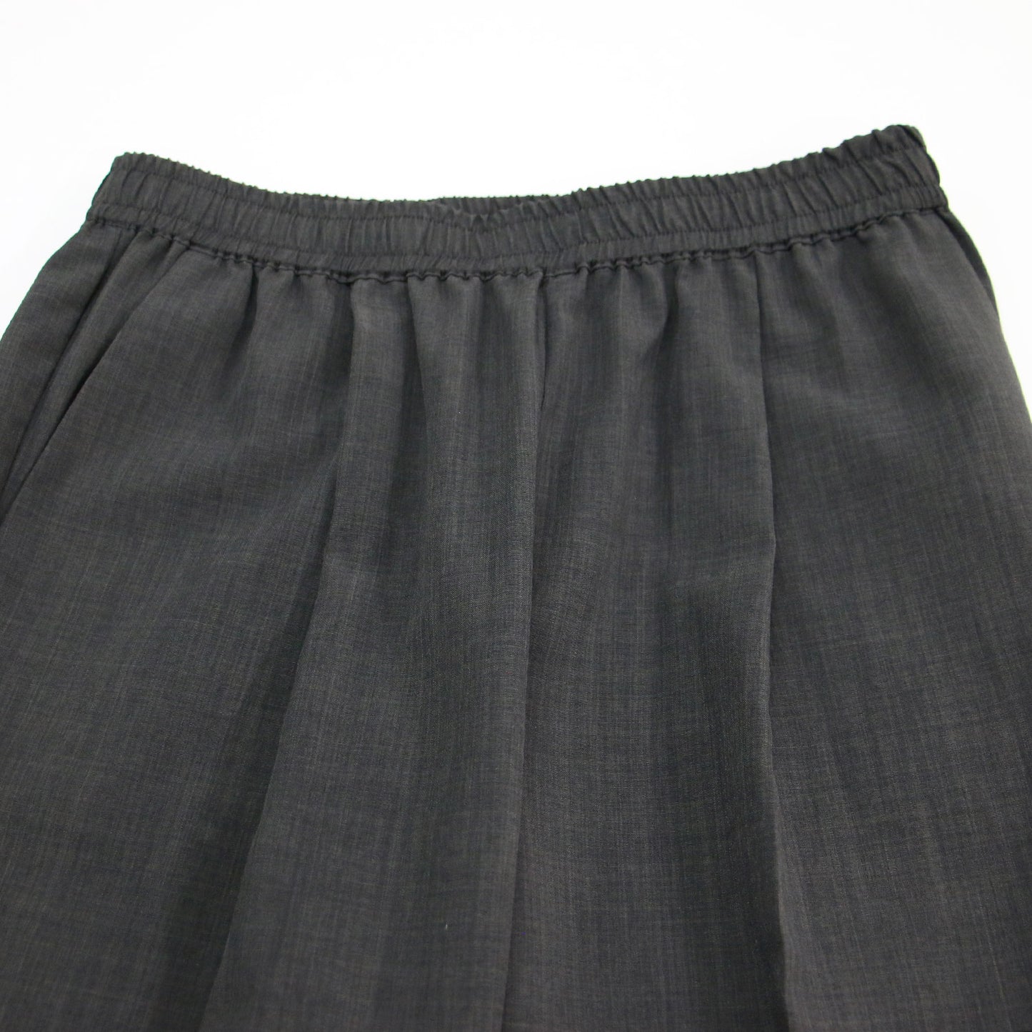 24春夏 タンブラー ブッチャー テーパード パンツ / イージーパンツ ウエストゴム センタープレス クロップド ウォッシャブル